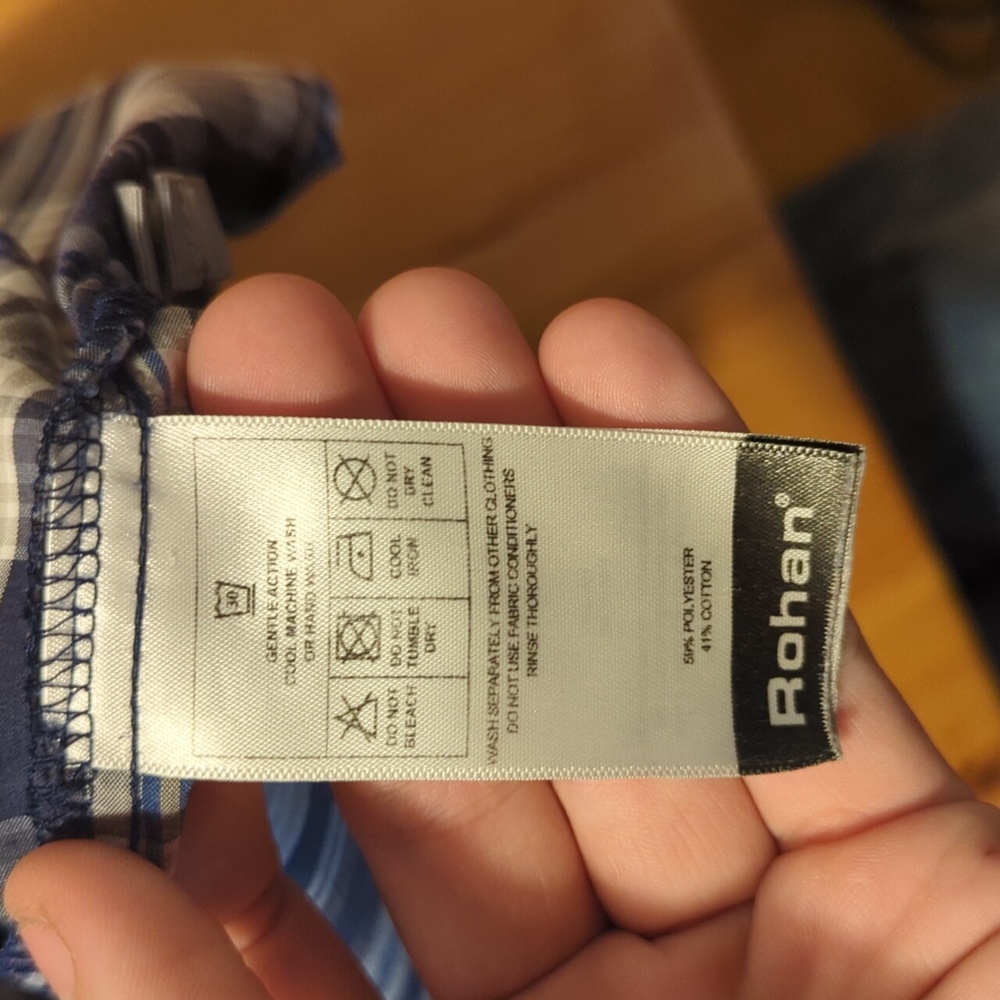 Medium Blue Rohan Short Sleeve Button Up - Picture 5 of 6